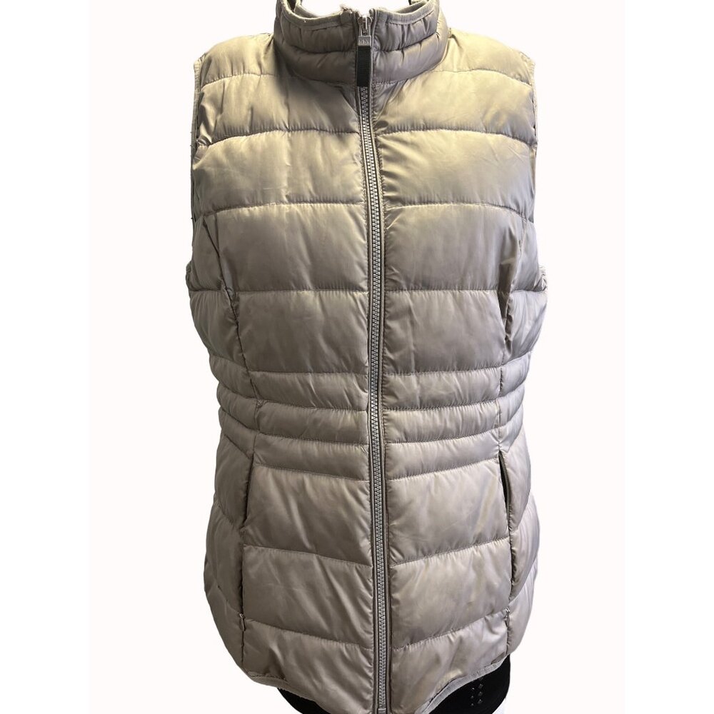 Marc New York Andrew Marc Women's Grey Puffer Vest Size M SKU 5763